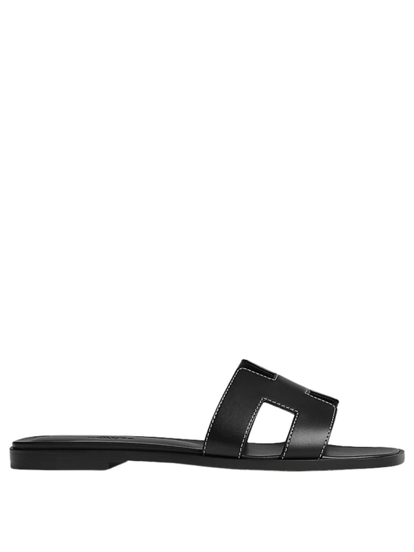 Hermes Sandalia Negra