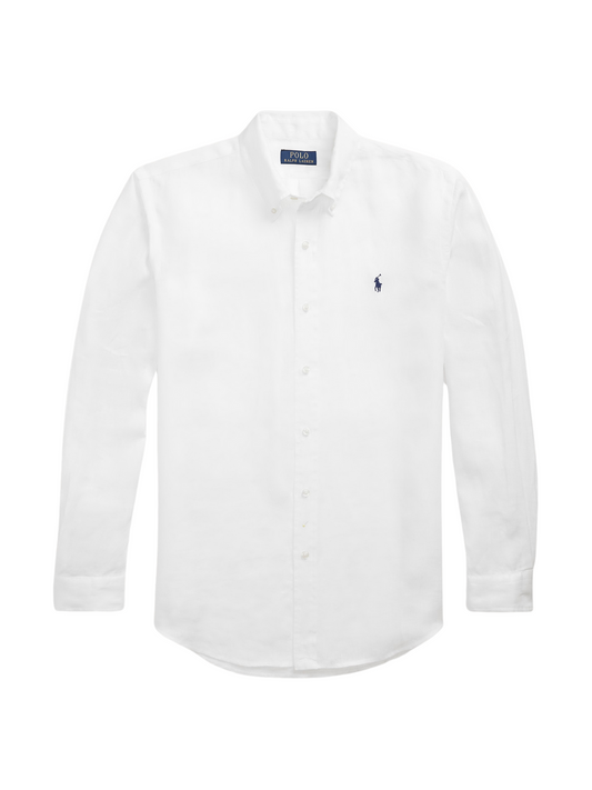Ralph Lauren Camisa de Lino Blanca