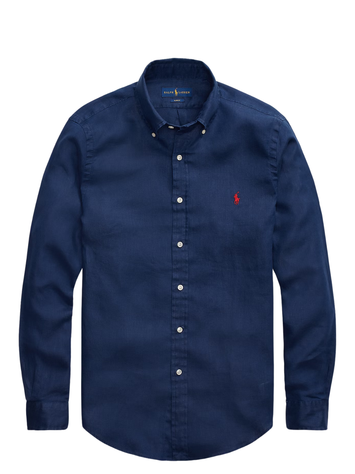 Ralph Lauren Camisa de Lino Azul Marino